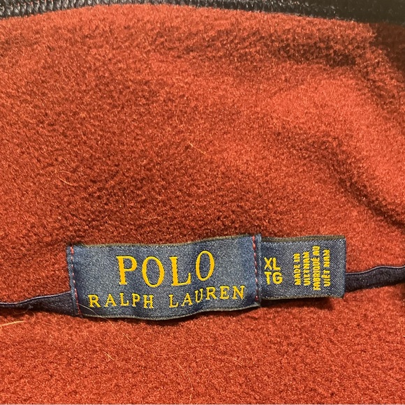 Polo by Ralph Lauren Men's Maroon Fleece Vest - Picture 2 of 7